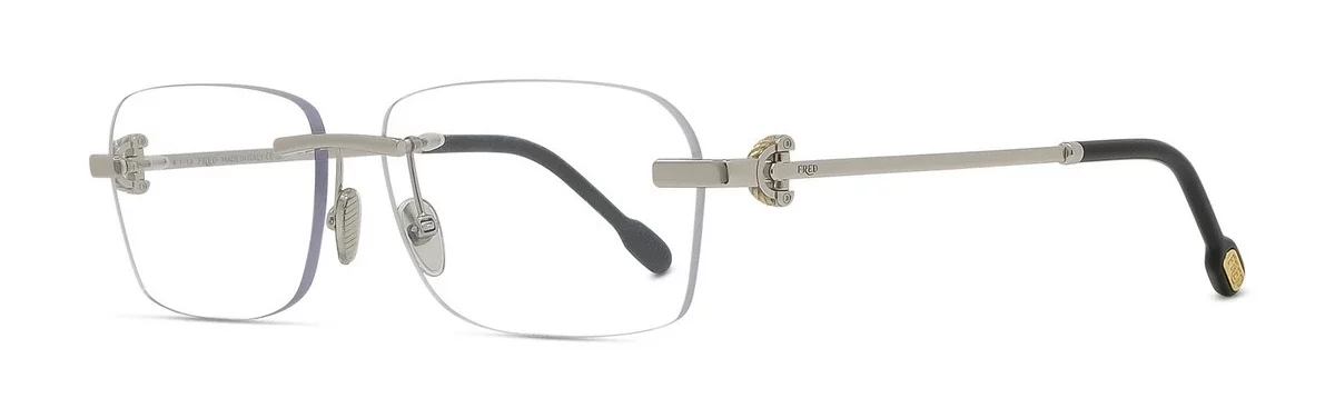 Lunettes de vue Fred FG50067U 016 - Metal Palladium Brillant