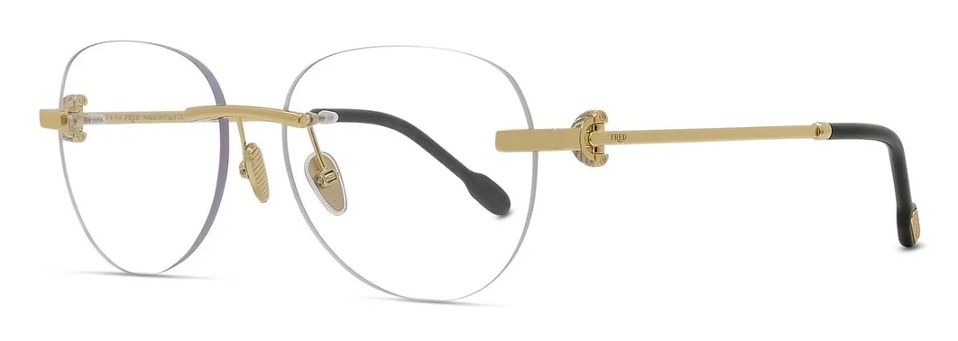 Lunettes de vue fred fg50068u-032 metal or clair brillant
