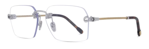 Lunettes de vue Fred FG50075U 016 - Metal Palladium Brillant