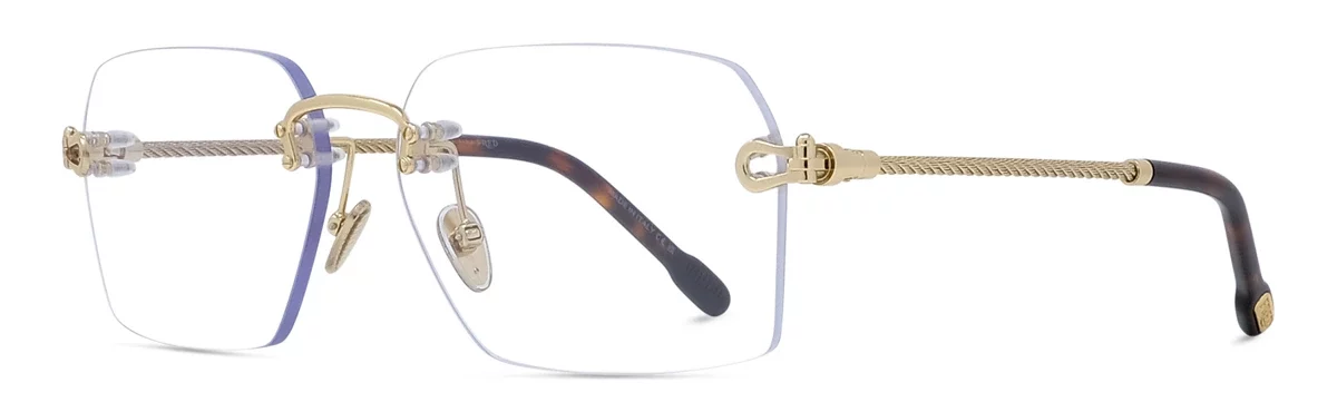 Lunettes de vue fred fg50075u-032 metal or clair brillant