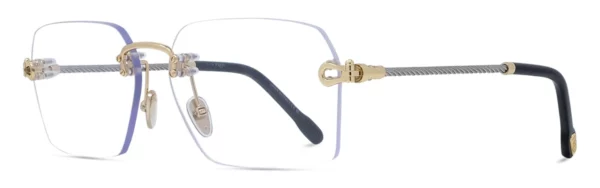 Lunettes de vue fred FG50075U 032 metal or clair brillant