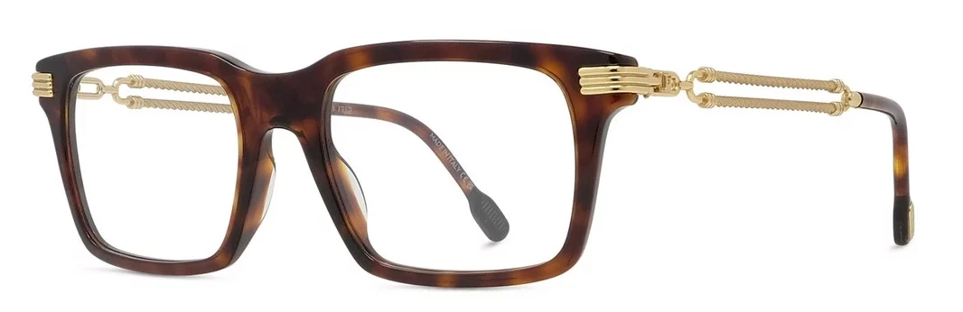 Lunettes de vue fred fg50078i-054 metal havane rouge brillant