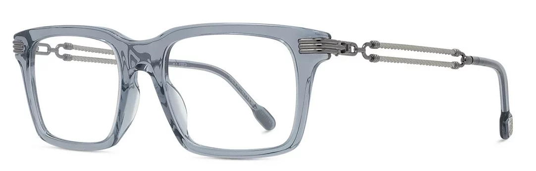 Lunettes de vue fred fg50078i-090 metal bleu brillant