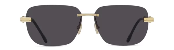 Lunettes de soleil Fred Double Cable FG40048U 30A - Metal Or Brillant, Verres Gris