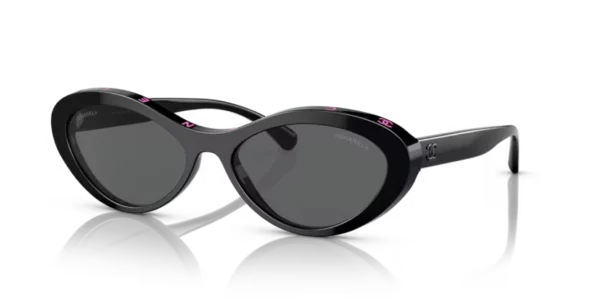 Lunettes de soleil Chanel CH5416 1711S4 - Black & Pink 57