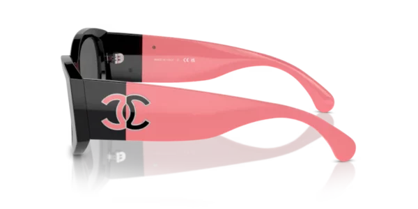 Lunettes de soleil Chanel CH5524 -C535S4 - Noir et Rose 53