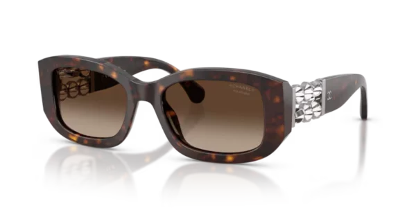 Lunettes de soleil Chanel CH5542 -C714S9 - Havana Foncé 53