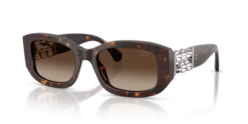 Lunettes de soleil Chanel CH5542 -C714S9 - Havana Foncé 53