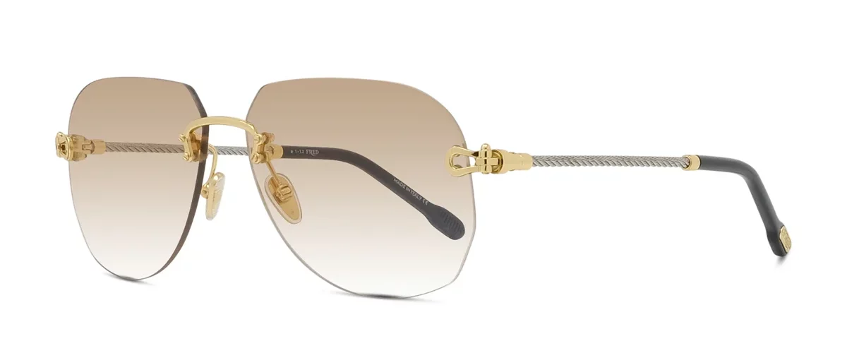 Lunettes de soleil Fred Force10 FG40011U 30F - Metal Or Brillant, Verres Nude Organique