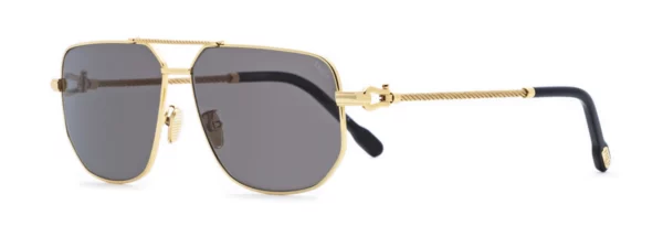 Lunettes de soleil Fred Force10 FG40013U 30D - Metal Or Endura Brillant, Verres Gris Polarisé