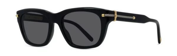 Lunettes de soleil Fred Force10 FG40077I 01D - Acétate brillant noir avec des verres polarisés gris