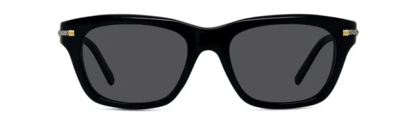 Lunettes de soleil Fred Force10 FG40077I 01D - Acétate brillant noir avec des verres polarisés gris – Image 2