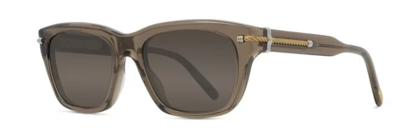 Lunettes de soleil Fred Force10 FG40077I 48G - Acétate marron brillant avec des verres miroir argentés