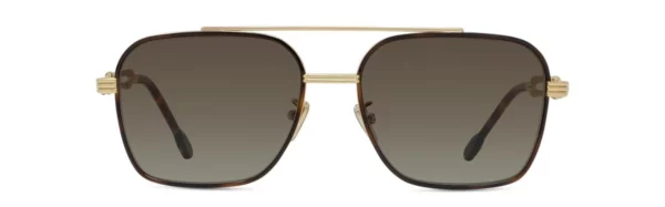 Lunettes de soleil Fred Force10 FG40080U 30P - Métal brillant jaune avec des verres dégradés verts
