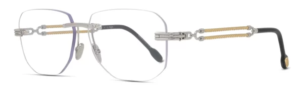 Lunettes de vue Fred FG500066U 016 - Metal Palladium Brillant, Verres Démo Organique