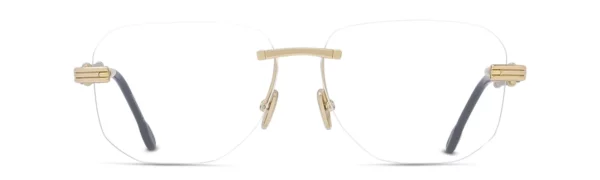 Lunettes de vue Fred FG500066U 001 - Metal Noir Brillant, Verres Démo Organique