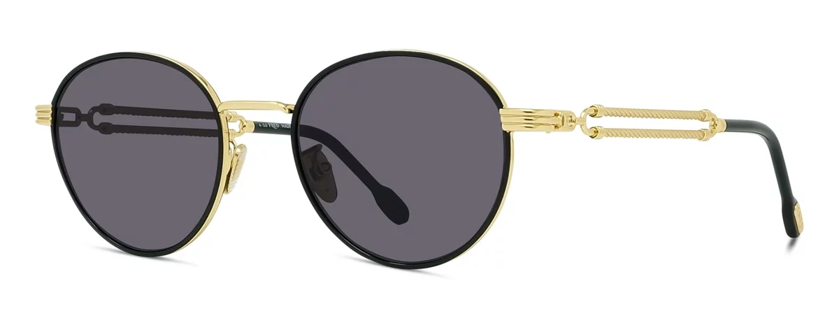 Lunettes de soleil Fred Force10 FG40028U 01A - Métal Noir Brillant, Verres Gris Organique