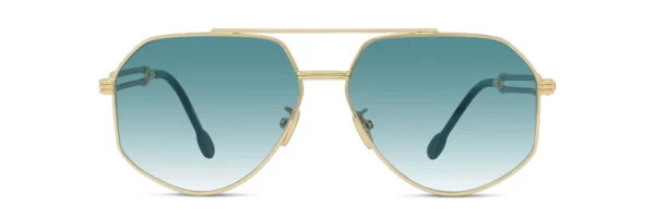 Lunettes de soleil Fred Force10 FG40030U 30W - Métal Or Brillant, Verres Bleu Organique