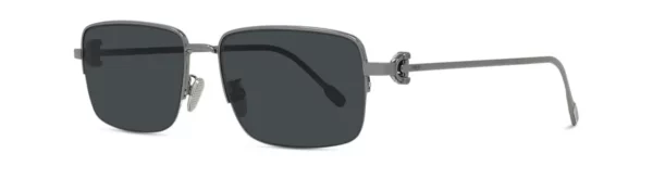 Lunettes de soleil Fred FG40082U 14D - Métal argenté brillant avec des verres polarisés gris