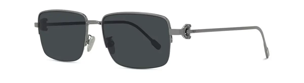 Lunettes de soleil Fred FG40082U 14D - Métal argenté brillant avec des verres polarisés gris
