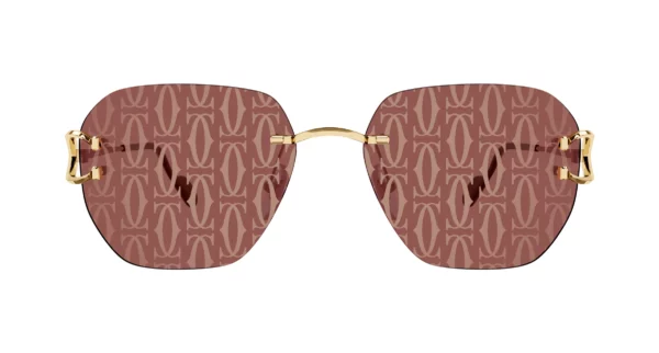 Lunettes de soleil Cartier branche corne CT0394S-003