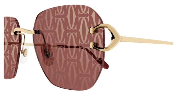 Lunettes de soleil Cartier branche corne CT0394S-003