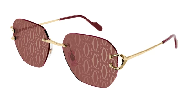 Lunettes de soleil Cartier branche corne CT0394S-003