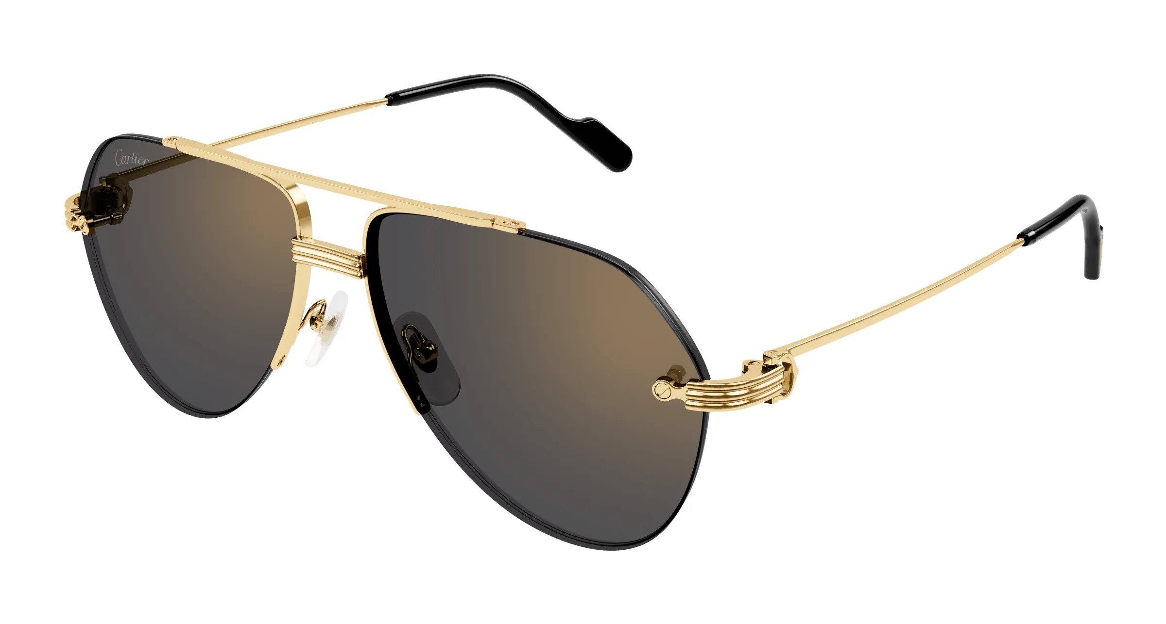 Lunettes de soleil Cartier branche corne CT0427S-005