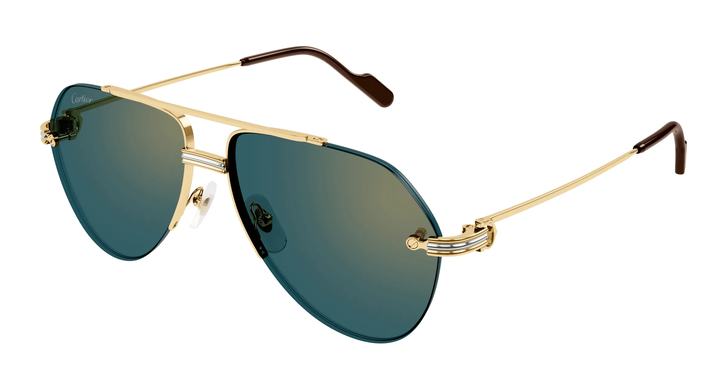 Lunettes de soleil Cartier branche corne CT0427S-006