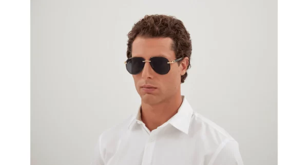 Lunettes de soleil Cartier branche corne CT0440S-001