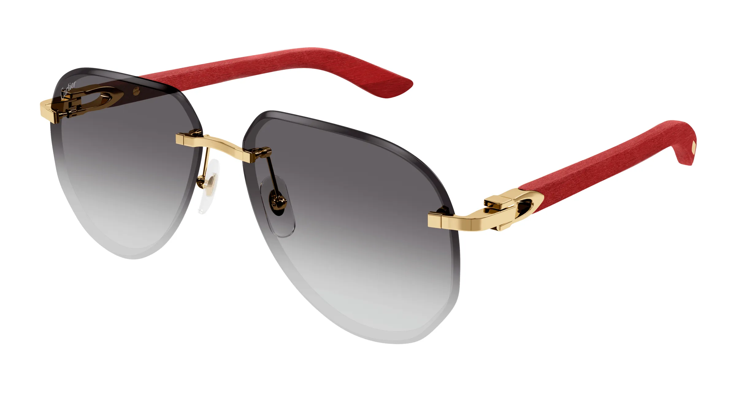 Lunettes de soleil Cartier branche corne CT0440S-003
