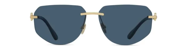 Lunettes de soleil Fred FG40088U 30V - Métal Or Endura Brillant, Verres Bleu Organique