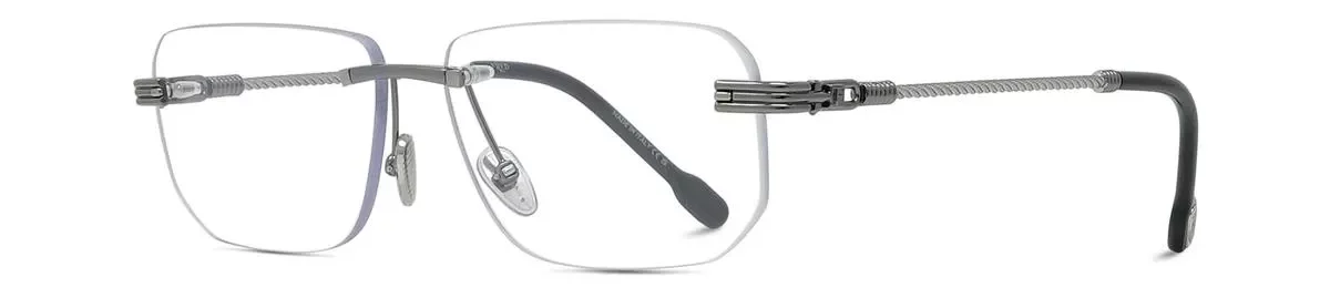 Lunettes de soleil Fred FG50086U 014 - Métal Or Noir Brillant, Verres Démo Organique