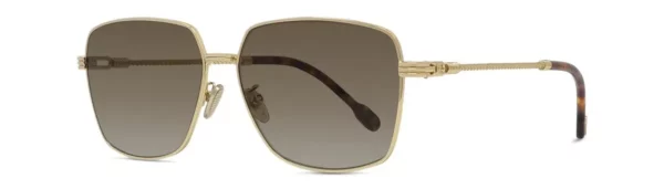 Lunettes de soleil Fred Force10 FG40085U 30F - Métal Or Endura Brillant, Verres Marron Dégradé Organique