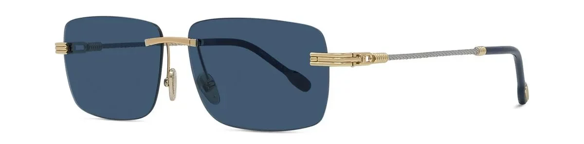Lunettes de soleil Fred Force10 FG40086U 30V - Métal Or Endura Brillant, Verres Bleu Organique