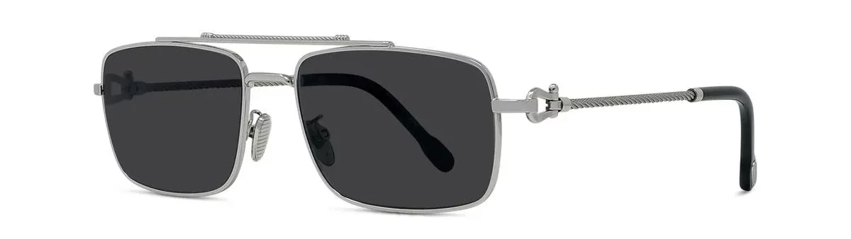 Lunettes de soleil Fred Force10 FG40087U 16D - Métal Palladium Brillant, Verres Gris Polarisé