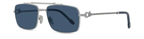 Lunettes de soleil Fred Force10 FG40087U 16V - Métal Palladium Brillant, Verres Bleu Organique