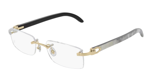 Lunettes de vue Cartier branche corne CT0046O-001