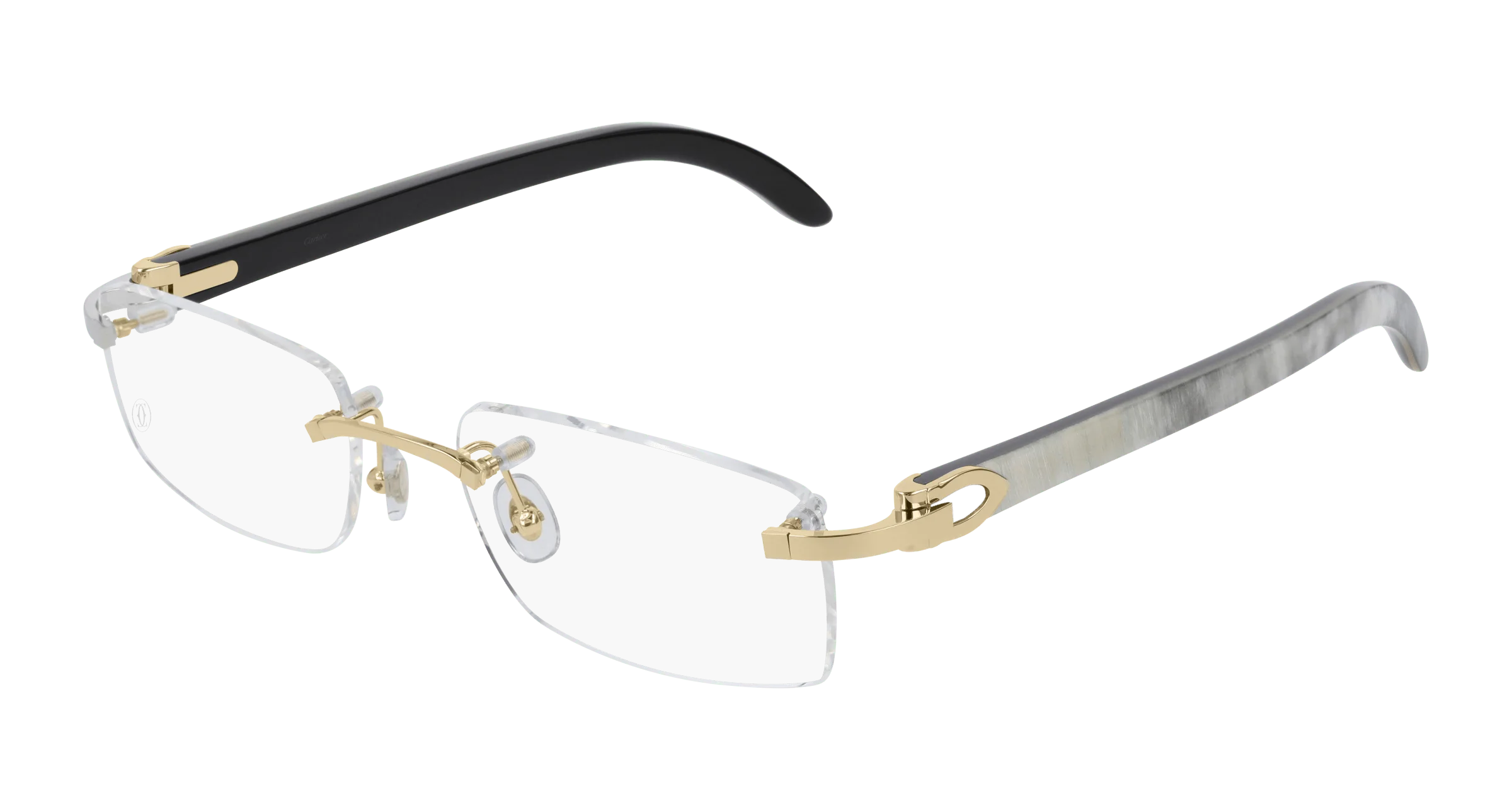 Lunettes de vue Cartier branche corne CT0046O-001