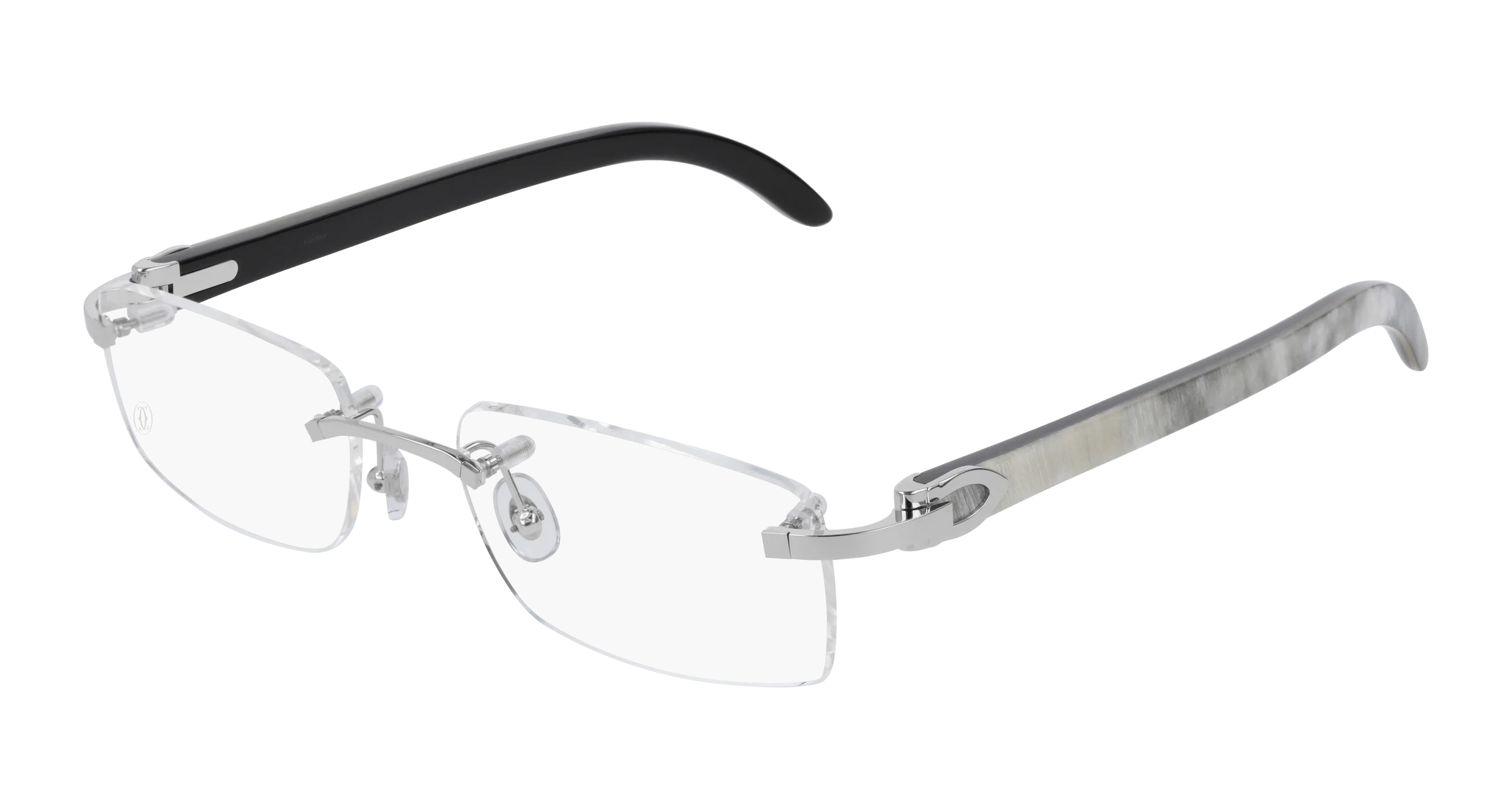 Lunettes de vue Cartier branche corne CT0046O-002