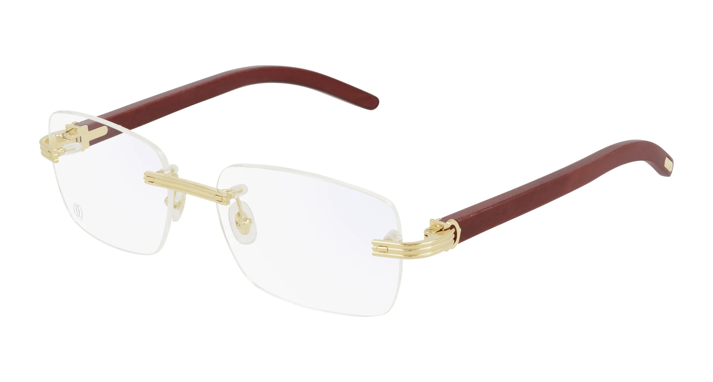 Lunettes de vue Cartier première branche bois CT0286O-004