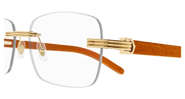 Lunettes de vue Cartier première branche bois CT0286O-006
