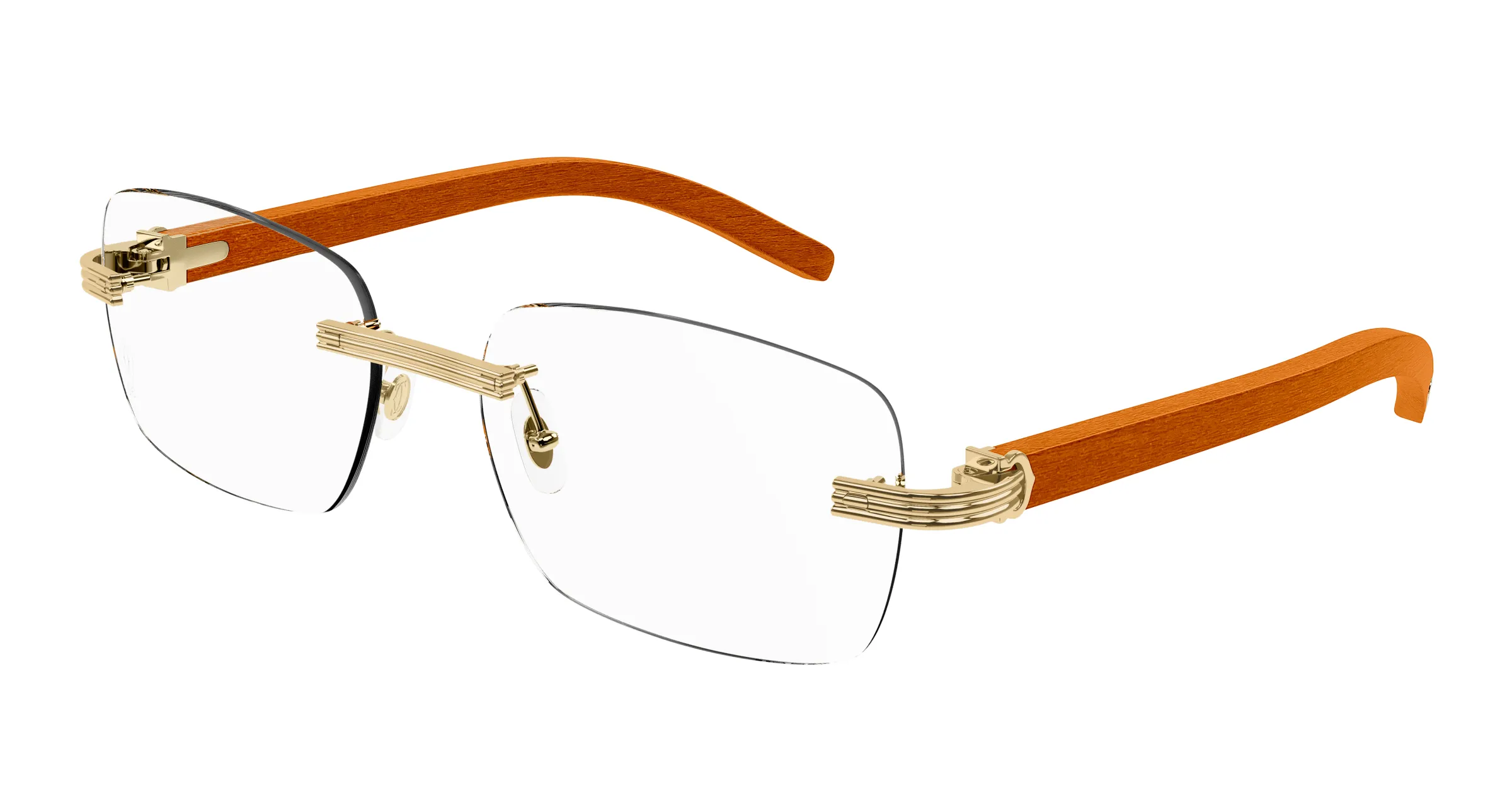 Lunettes de vue Cartier première branche bois CT0286O-006