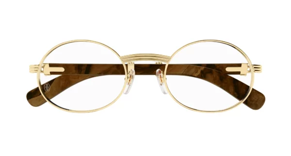 Lunettes de vue Cartier première branche bois CT0464O-004