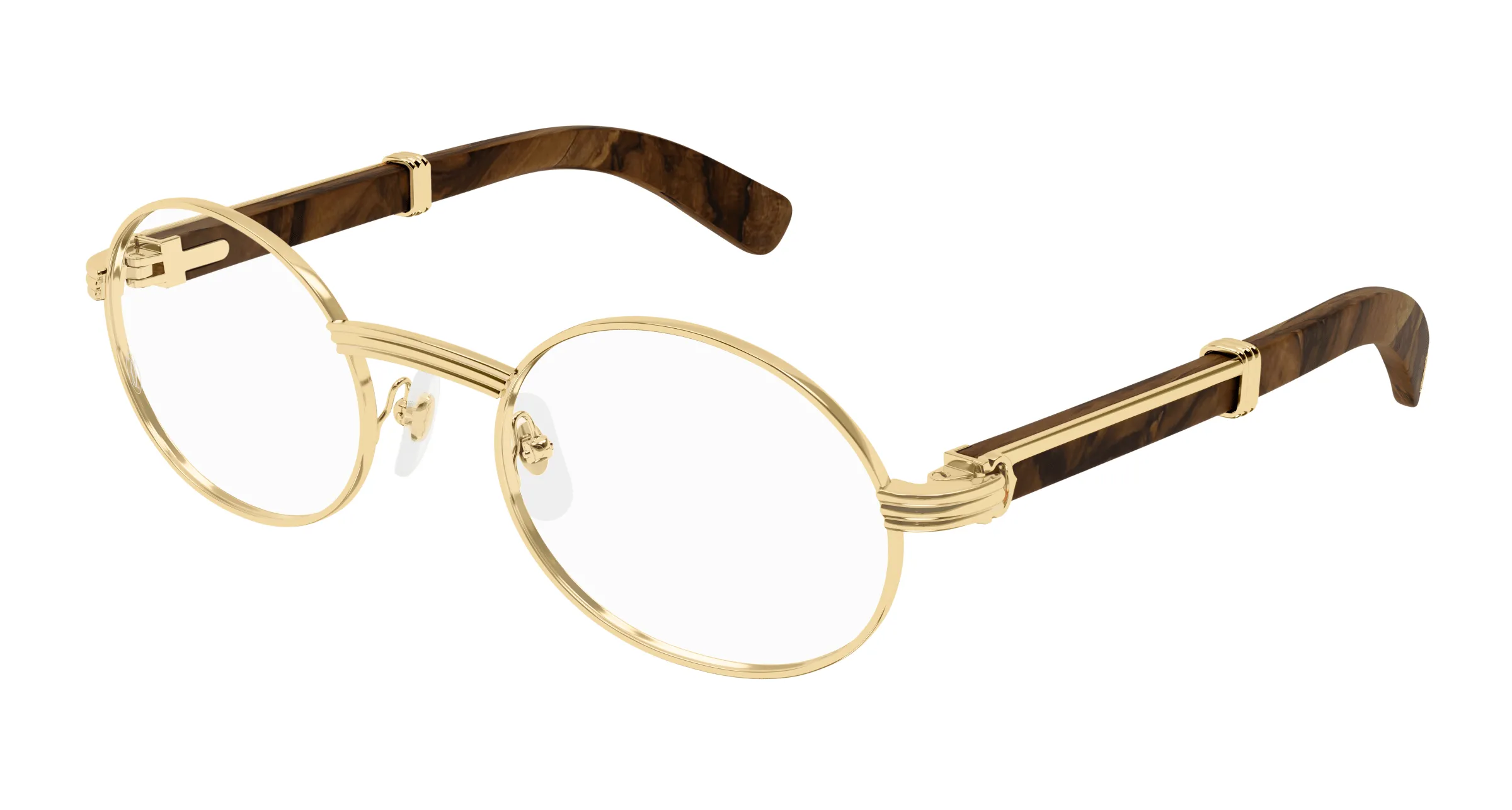 Lunettes de vue Cartier première branche bois CT0464O-004