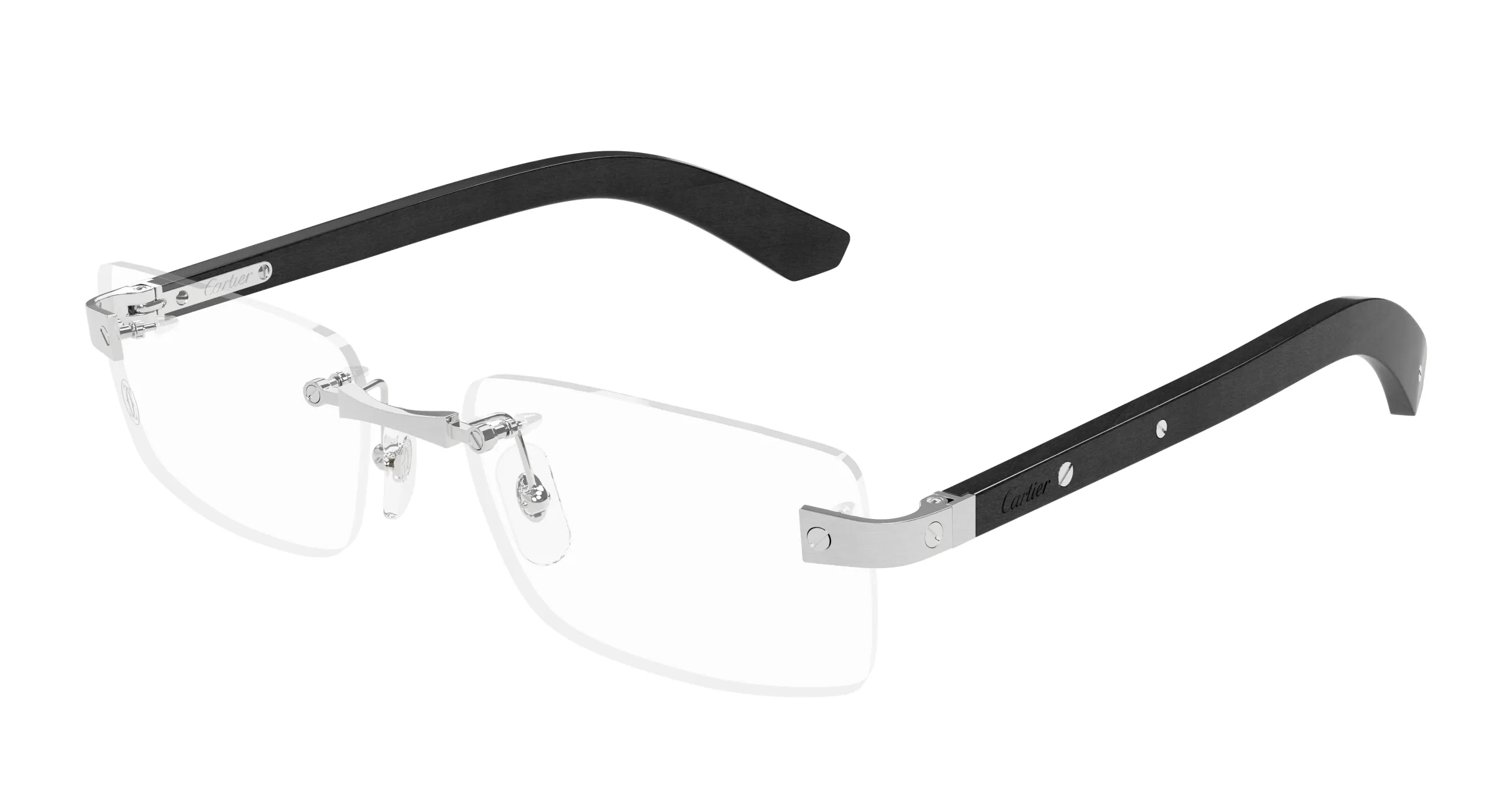 Lunettes de vue Cartier santos branche bois CT0513O-003