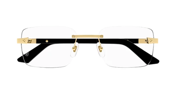 Lunettes de vue Cartier santos branche corne CT0411O-001