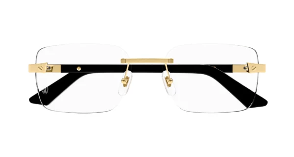 Lunettes de vue Cartier santos branche corne CT0411O-003