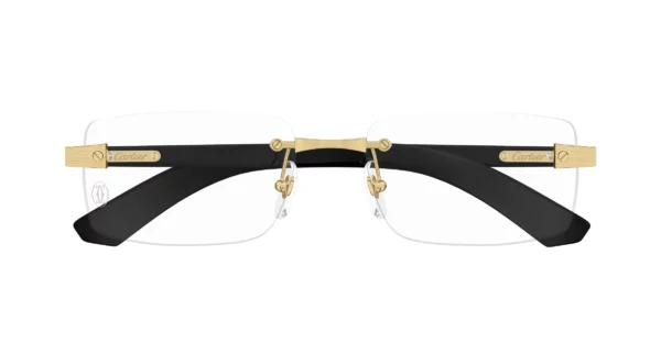 Lunettes de vue Cartier santos branche corne CT0513O-001