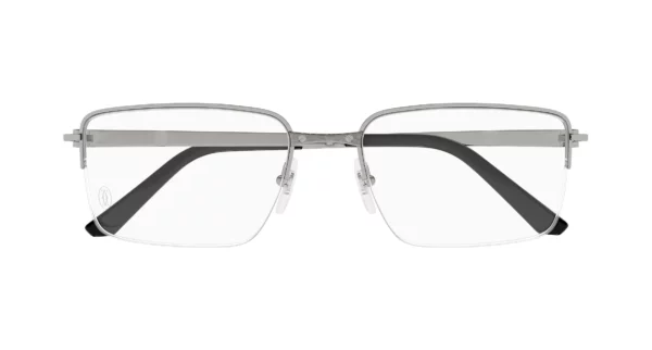 Lunettes de vue Cartier santos branche titane ruthénium CT0554O-003